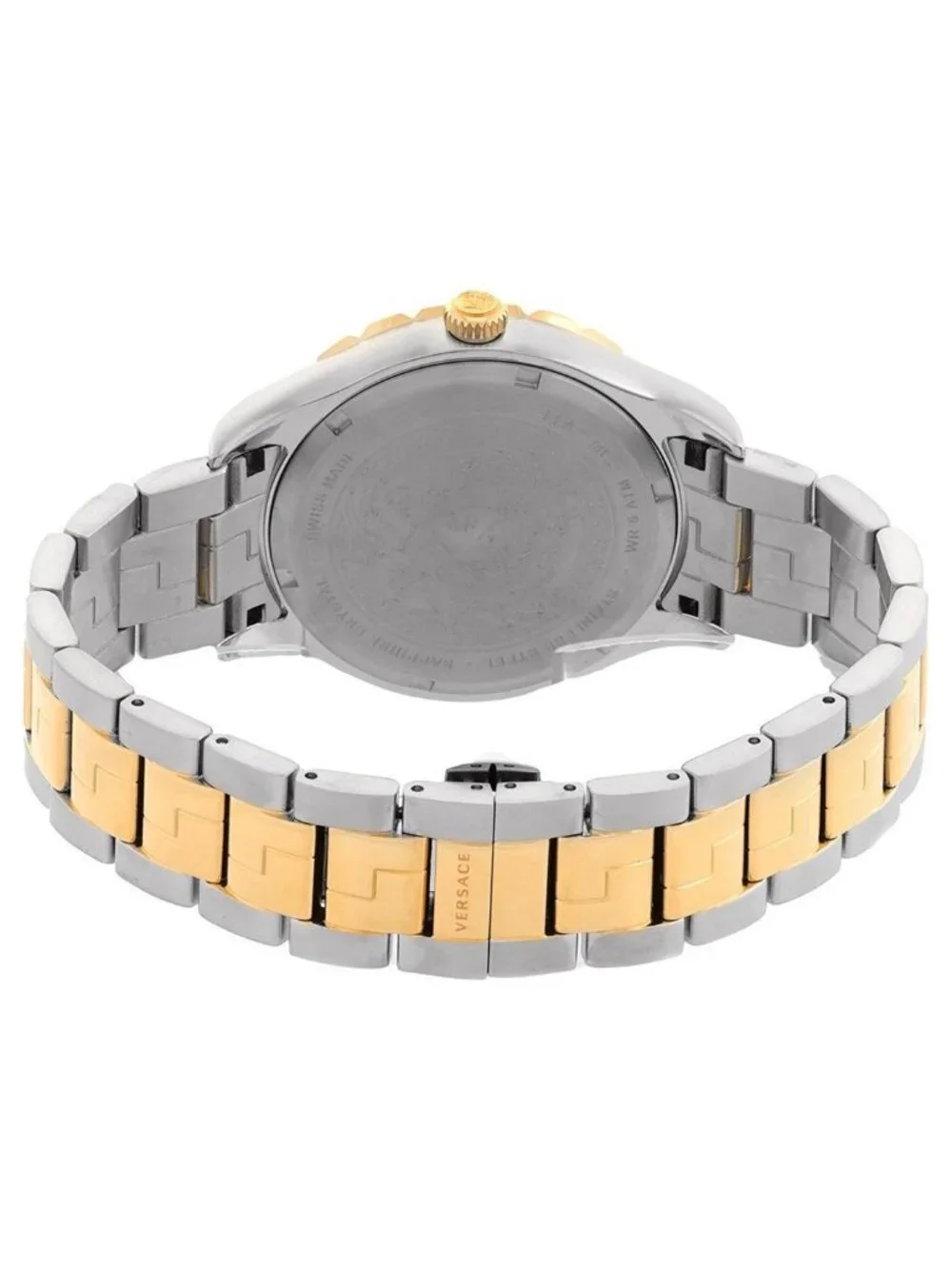 NWT Versace Hellenyium GMT Quartz Green Dial Men's Watch